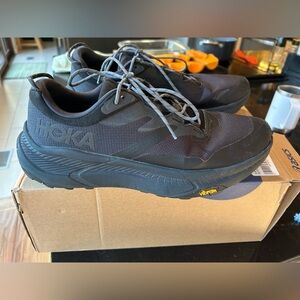 Hoka Men's Black Goretex Sneaker Vibram soles